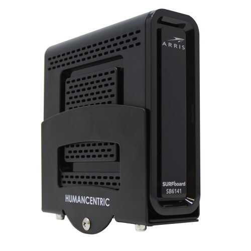 HumanCentric Cable Box and Modem Mount, Adjustable Wall Mount for Small and Wide Devices, Cable Boxes, Modems, DVD Players, Streaming Media Devices,