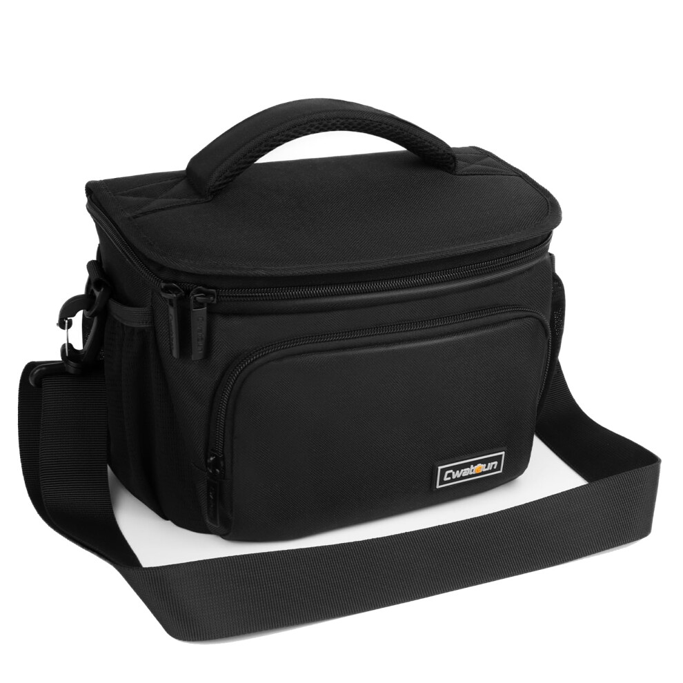 Cwatcun Compact Camera Bag Single Shoulder Crossbody Bag Camera Case Compatible For Canon Nikon Sony Slr Dslr Mirrorless Cameras And Lenses Water 5051222415627