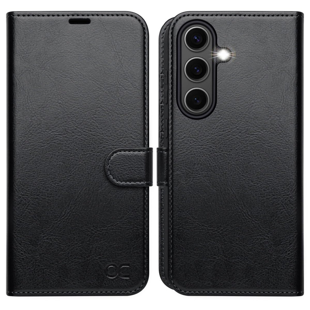 Ocase For Samsung Galaxy S25 Case, Pu Leather Wallet, Magnetic Flip Folio Cover With Rfid Blocking, Card Holders, Shockproof Tpu, And Kickstand For 5051222416617