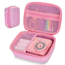Hikkon Kids Camera Case Fit for Hangrui/Dylanto/GREENKINDER/GKTZ/Gofunly/HiMont Digital Camera Toy,Portable Instant Camera Storage Holder Organizer
