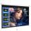 WASJOYE Manual Pull-Down Projector Screen - 100-inch Roll-Down Retractable Manual Projection Screen w/Auto-Locking, Adjustable Screen Height, Black 1