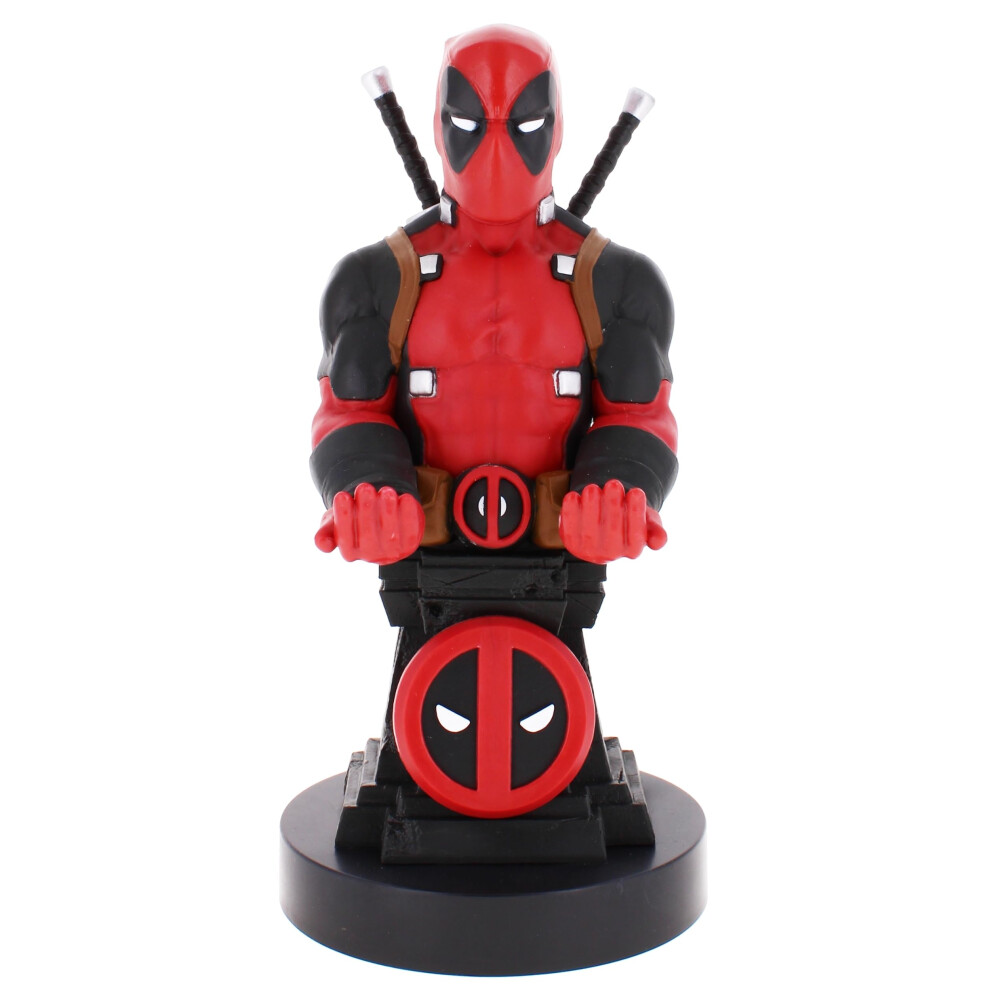 Cableguys - Deadpool Plinth Marvel Gaming Accessories Holder & Phone Holder For Most Controller (Xbox, Play Station, Nintendo Switch) & Phone 5051222421567