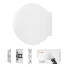 Godox ML-CD15 Foldable Dome Diffuser Kit with 3 Adapters for Godox ML30 ML30Bi ML60 ML60Bi & AD100Pro AD200 AD200PRO & V1 V860III V860II V850III