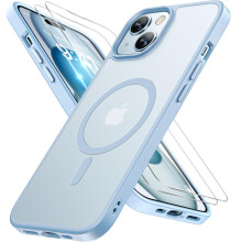 Miracase Magnetic for iPhone 15 Case 6.1 Inch [Compatible with MagSafe] [with 2X Screen Protectors] Military-Grade Protection, Anti-Fingerprint, Slim