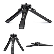 zeadio Heavy Duty Mini Metal Tripod Stand - Universal Small Table Tripod for Camera, Gimbal, Action Cam, Camcorder, Microphone, LED Light,
