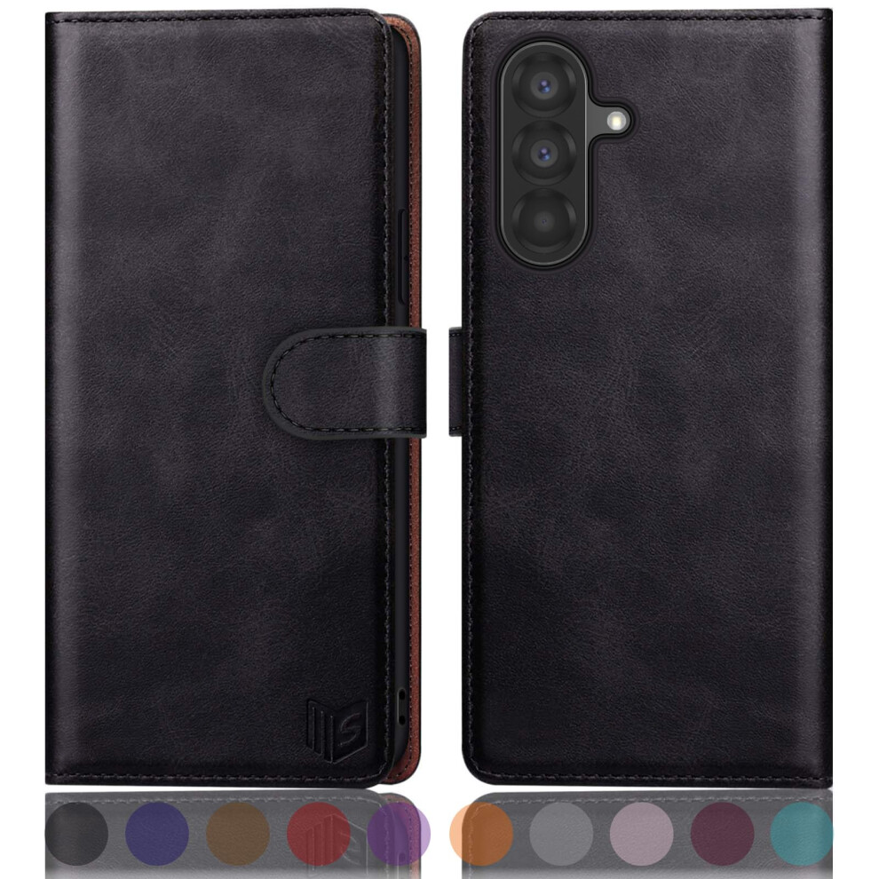Suanpot Compatible With Samsung Galaxy A56 Case With [Rfid Blocking][Credit Card Holder],Pu Leather Flip Book Protective Cover Women Men For Samsung 5051222422267