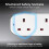 Masterplug Two Socket Double Extension Lead, 10 Metre Cable, Power LED Indicator, Unswitched, 2-Way Plug Extension Cable, Power Strip, Basic Power, 4