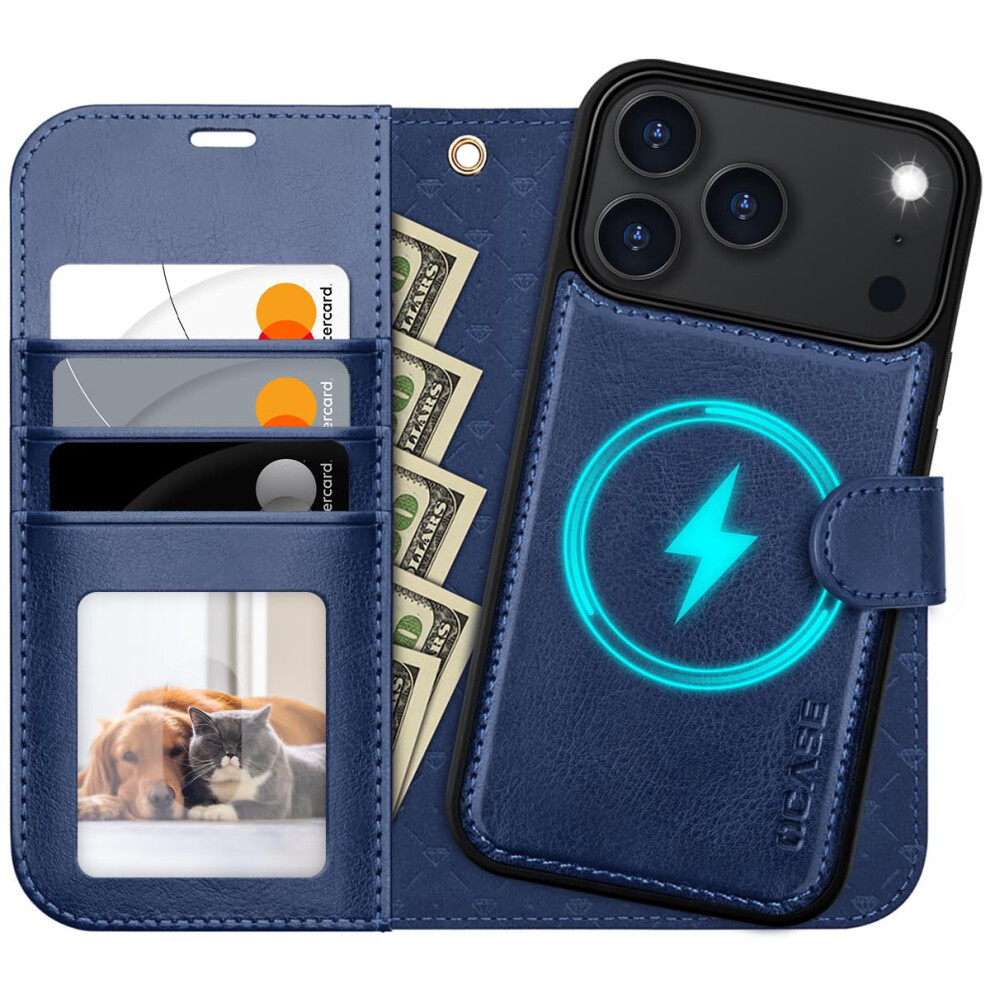 Ocase For Iphone 17 Pro Case, Detachable 2 In 1 Pu Leather Wallet Case With Rfid Blocking, Wireless Charging, Card Holders, Kickstand, Shockproof 5051222421284