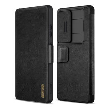Nillkin for Samsung Galaxy S25 Ultra Wallet Case with Card Holder and Camera Cover, PU Leather Case with Magnetic Flip Cover, Card Slot, Slide Camera