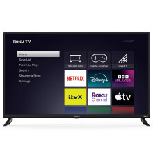 VELTECH 43 Inch Smart TV 4K ? UHD Roku TV with Freeview, Netflix, Apple TV+, BBC iPlayer, HDR, Dolby Audio, Voice Control, HDMI, USB ? Smart TV for