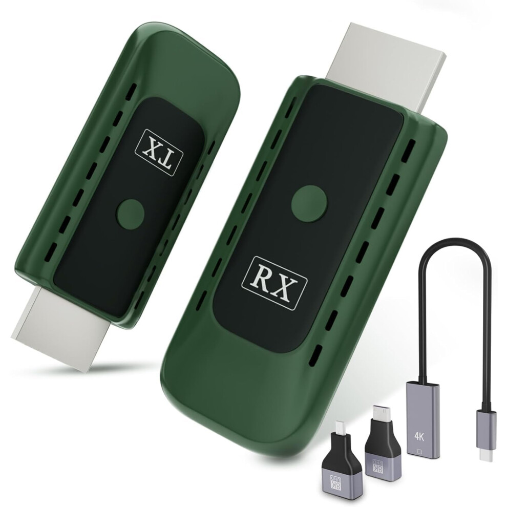 Wireless Hdmi Transmitter And Receiver, 4K Decode Input 1080P Output, 100Ft/30M Plug & Play, 5G/2.4G Wireless Hdmi Kit For Output Streaming Video And 5051222429167