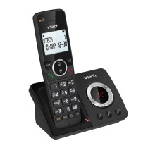 VTech ES2050 DECT Cordless Phone with Answering Machine,Call Block,Easy-to-Read Backlit Display,Landline Phone with 18 Hours Talk-time,Volume