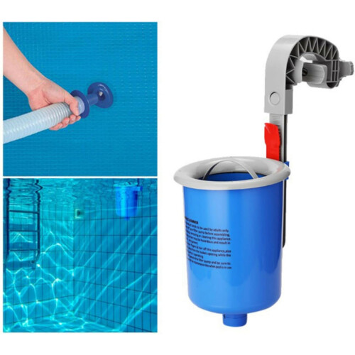 Above Ground Pool Skimmer with Basket, Wall Mounted Automatic Surface Cleaner, Adjustable for Debris Removal 1