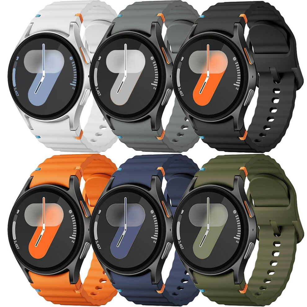 Photos - Watch Strap MYAPULUA Silicone Straps Compatible with Samsung Galaxy Watch 7/6/5/4/FE Strap 40/44/47/43/46/42/45mm, Sport Straps No Gap B