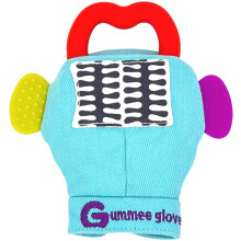 Gummee Glove Baby Teething Mitten - Detachable Teether - Teething Glove 3-6 Months - Teething Mitten for Babies - Teether Toys - Baby Gifts Toys
