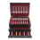 Wooden Silverware Organizer with Handle, Three Layer Flatware Storage Box with Red Felt Lining 1