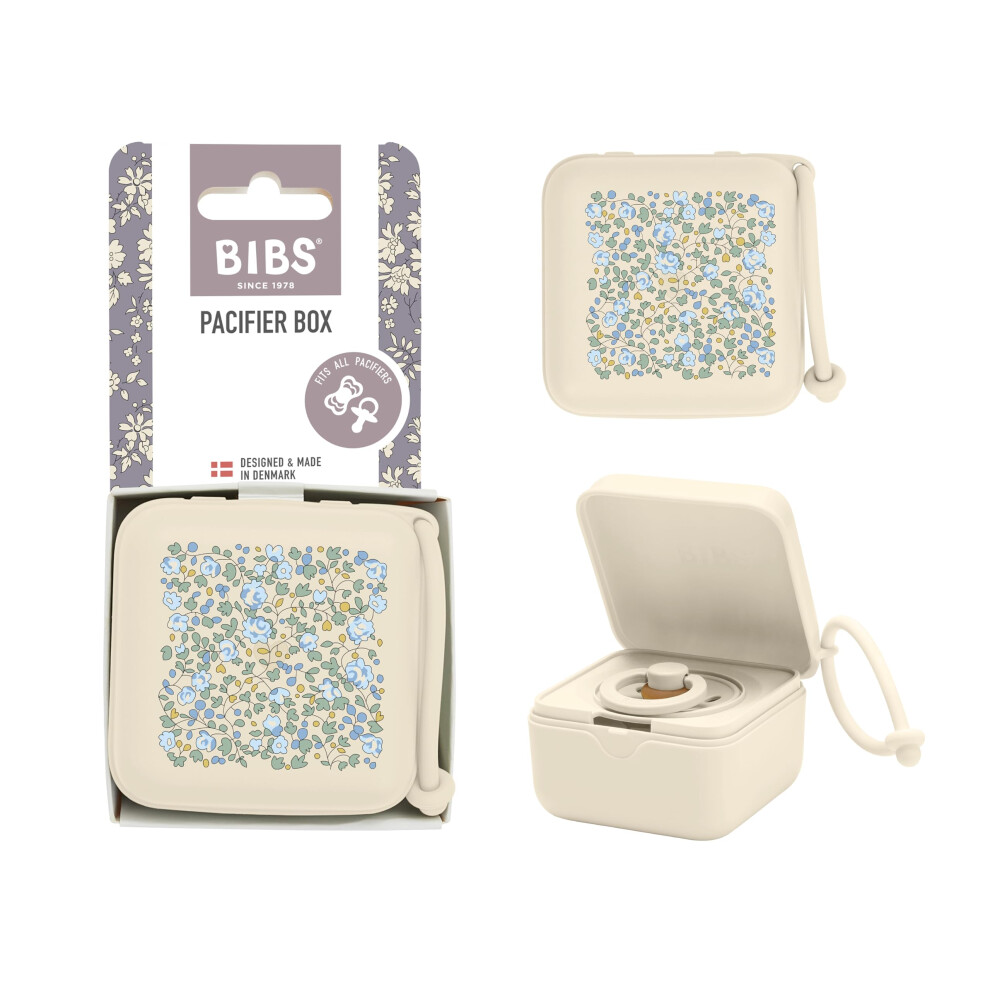 Bibs Liberty Pacifier Case With Strap, For Storing And Transporting Soothers, Can Hold Up To Three Dummies, 100% Bpa Free Food-Grade Material