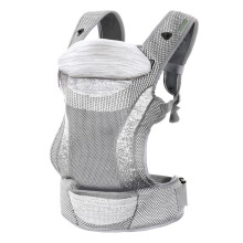 Dreambaby Inspire 3-Position Baby Carrier, Front & Backpack Style, Breathable Knit Fabric, Comfortable Head Support, Built in Storage Bag for Parents