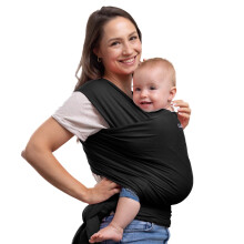 CuddleBug Baby Sling Carrier for Newborns - Infant Baby Wrap Carrier Newborn to Toddler up to 36 lbs - Lightweight & Hands Free Baby Sling Carrier