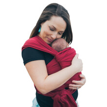 Baby Wrap Sling Organic Stretchy Premium Carrier | UK/EU Safety Tested | Made in UK by Joy and Joe ? | Suitable from Birth to 16Kg | with Hat, Bag and