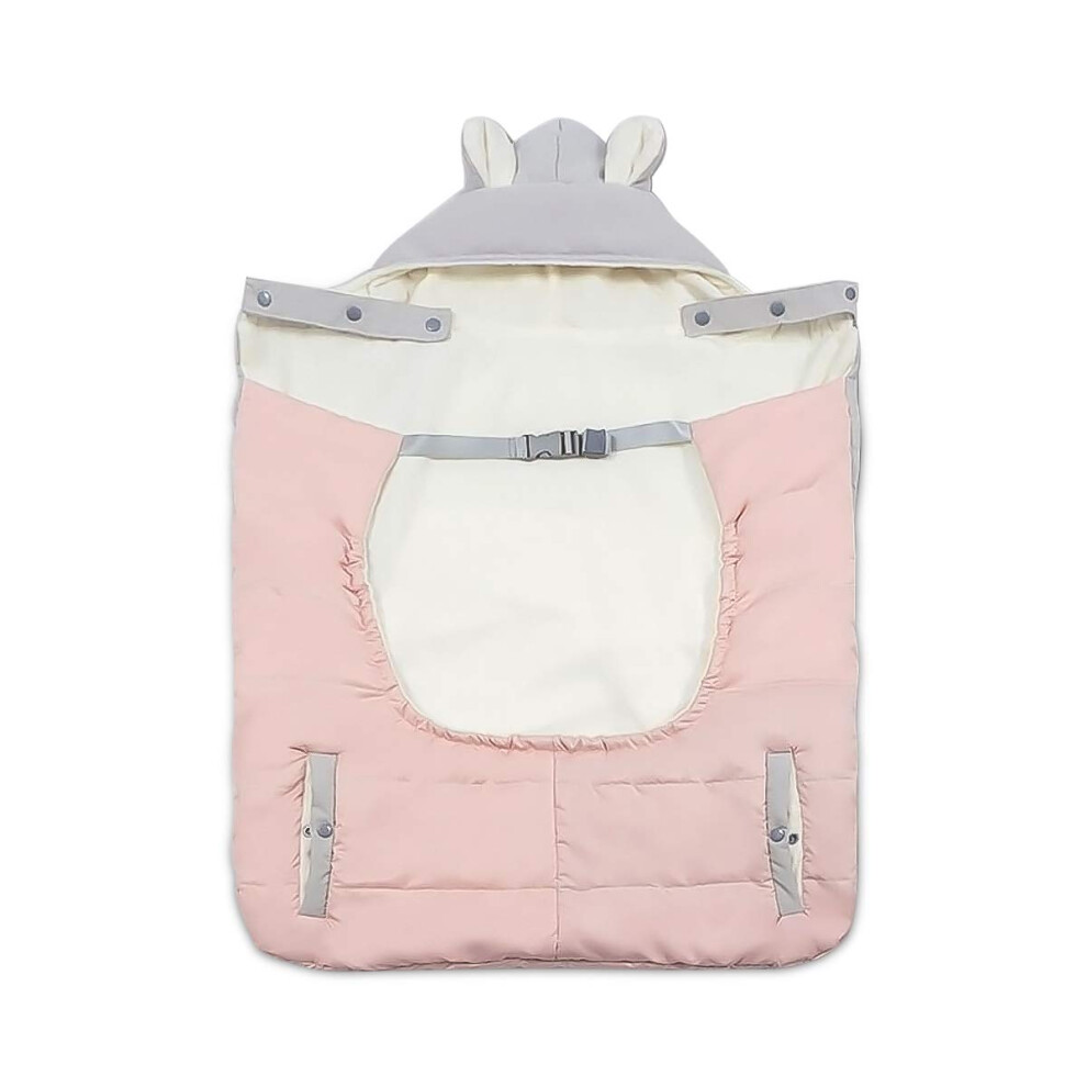 Sonarin All Seasons Weather Thick Cover For Baby Carrier,Cloak For Winter Warm,Fit Any Baby Carrier,Windproof,Waterproof(Pink)