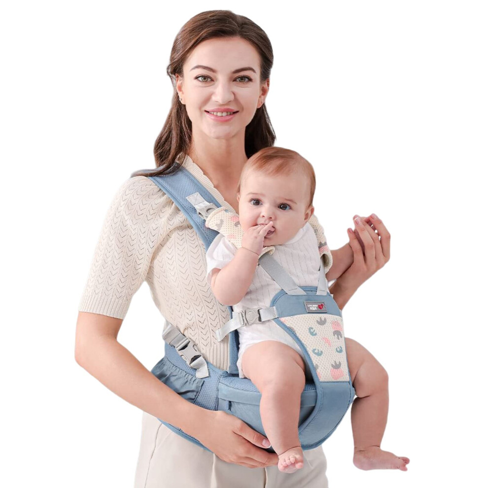 Sonarin Simple Hipseat Baby Carrier,Multifunctional Breathable Baby Carrier Hip Seat Carrier Waist Stool Ergonomic Child Carrier Backpack Front