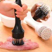 Heavy Duty Metal Meat Tenderizer Tool Enhances Tenderness and Speeds Marinade for Steak and Poultry
