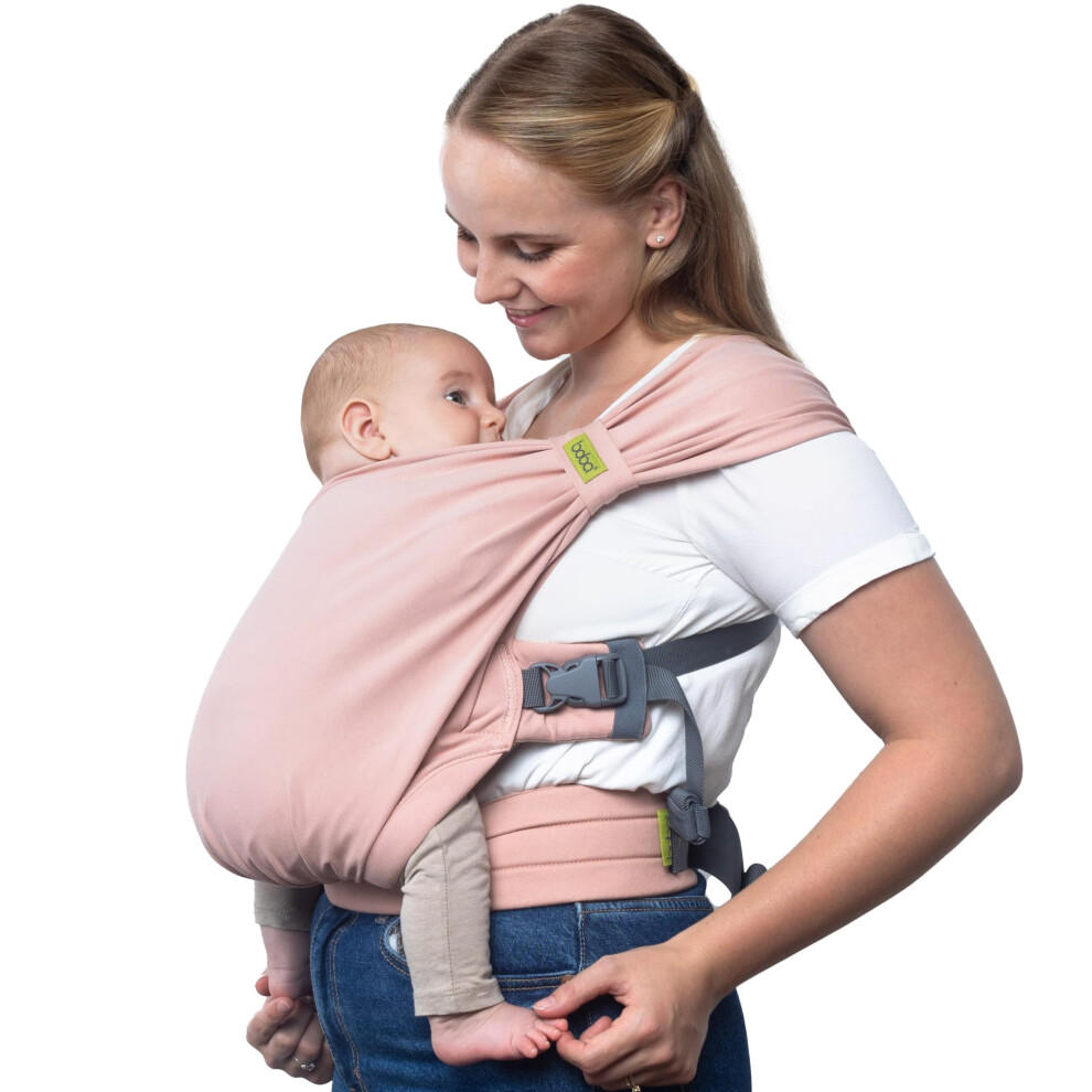 Bliss Pre-Wrapped Baby Carrier With Buckle - Newborn To 7-35 Lbs Breathable & Easy To Adjust Hybrid Infant Sling & Toddler Carrier - Light Boba