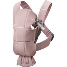 BabyBj?rn Baby Carrier Mini, Woven, Dusty Pink