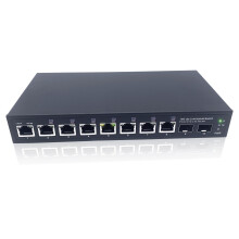 Elfcam? - 10Gb Fiber Switch Compatible with Freebox Ultra, with 2 10G SFP+ Ports and 8 Ports 2.5G RJ45 PoE, Plug & Play Unmanaged (2 Ports 10Gb SFP+