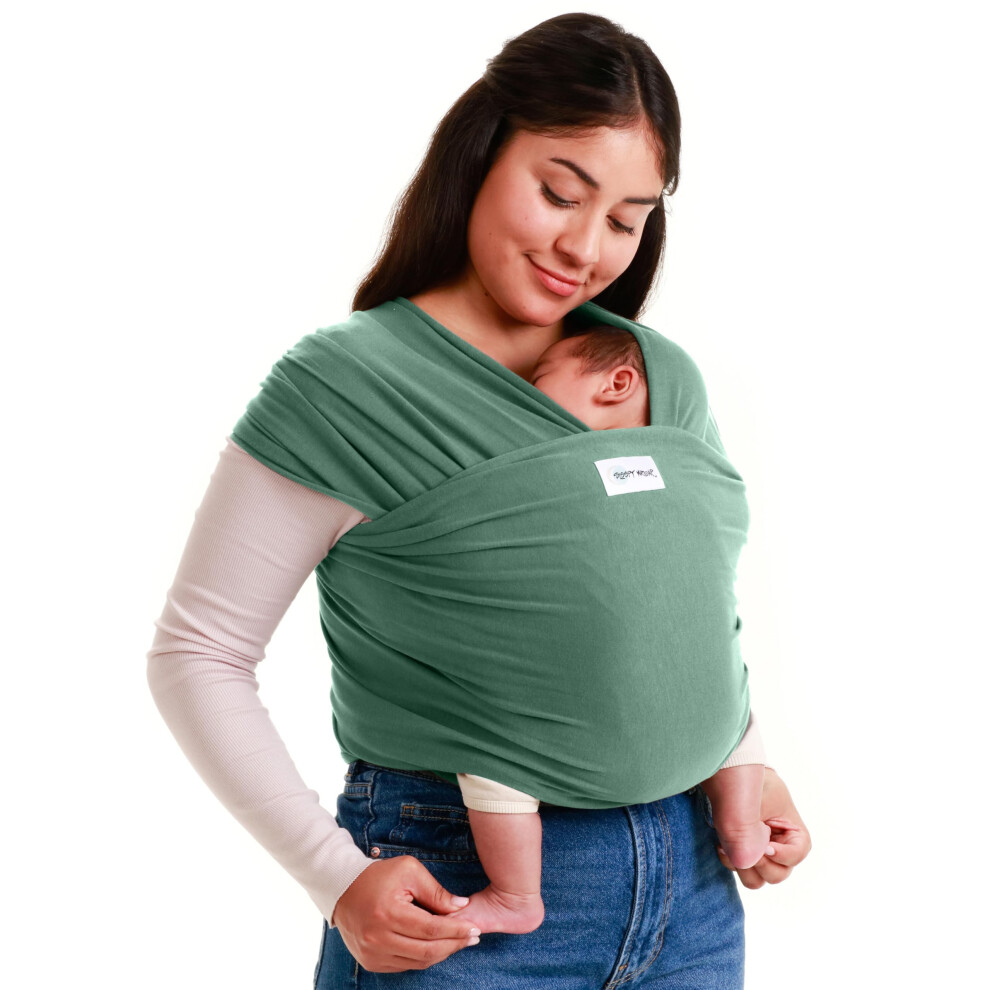 Baby Carrier Newborn To Toddler (7-35 Lbs/3-15 Kg) - Hands-Free & Hip-Healthy Baby Wrap Carrier, Machine-Washable & Breathable (Sage Sleepy Wrap