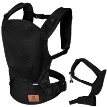 Lionelo Margareet Air Ergonomic Baby Carrier for Babies from 4 Months to 20 kg, 3 Carrying Positions, Breathable Material, Removable Hood, Double