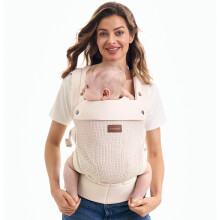 Momcozy Breathable Mesh Baby Carrier for 3?24 Months, Lightweight Ergonomic Cotton Carrier, Easy to Put On, Designed for Comfortable Hands-Free