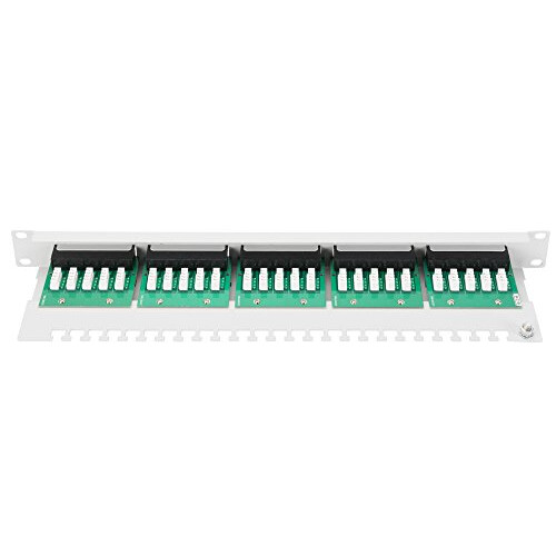 Digitus patch panel - 19-inch - Cat-3 - For ISDN - 25-port RJ45 - Unshielded - Patch panel - Rack mount 1U - Grey 1