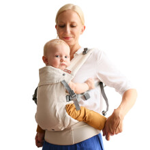 Beco Gemini 2.0 Baby Carrier Newborn to Toddler with M-Cloud? Support - 4-Position Baby Carriers, Certified Hip-Healthy Newborn Carrier, Fully