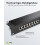 Goobay 90854 CAT 6a 48.3cm Patch Panel, 24 Port, Black 4