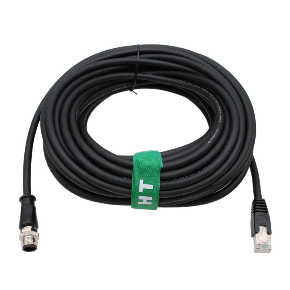 Hangton Ethernet Cable For Keyence Datalogic Matrix Sick Sensor Camera Reader Scanner, M12 D Code 4 Pin To Rj45 Cat6 Fieldbus Profinet Network Poe Plc 5051222450352