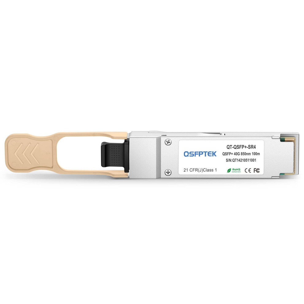 Qsfptek 40G Qsfp+ Module Mtp/Mpo Multi-Mode Transceiver 40Gbase-Sr4 For Cisco Qsfp-40G-Sr4 (850Nm, 150M, With Ddm) 5051222450031