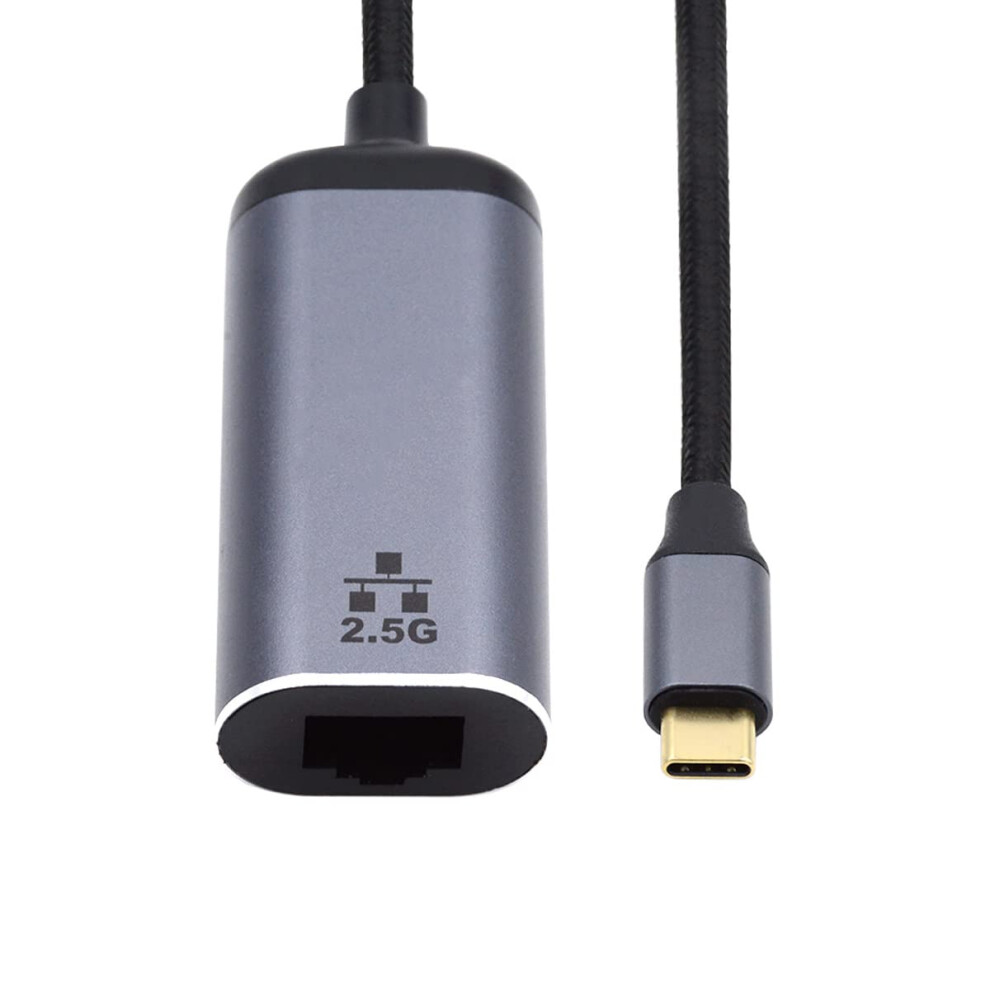 Cy Usb C To 2.5Gbps Ethernet Adapter,Usb 3.1 Type C To Rj45 2500Mbps Gbe Gigabit Ethernet Network Lan Cable Adapter For Laptop 5051222447949