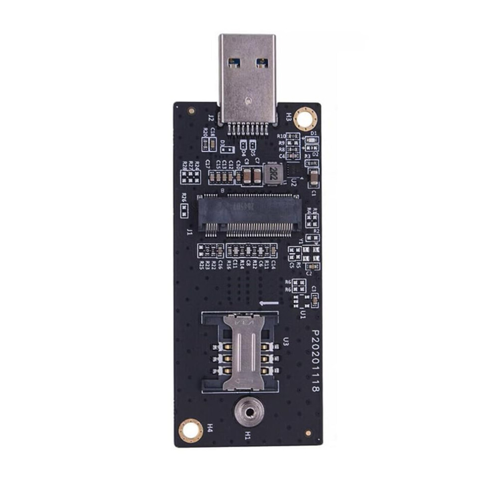Xiwai M.2 Key-B Ngff Wwan To Usb 3.0 Riser Card Adapter W Sim Slot For 3G/4G/5G Lte Wireless Module Modem Card 5051222450857