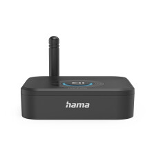 Hama Bluetooth Adapter for Stereo System and Speakers (Bluetooth Receiver Aux Connection with 3.5 mm Jack, Power USB-A - USB-C, MicroSD Slot, Car
