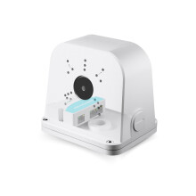 LINOVISION 2 Port Outdoor PoE Extender with Universal Mount Box for Two IP Cameras, Power via Ethernet Cable