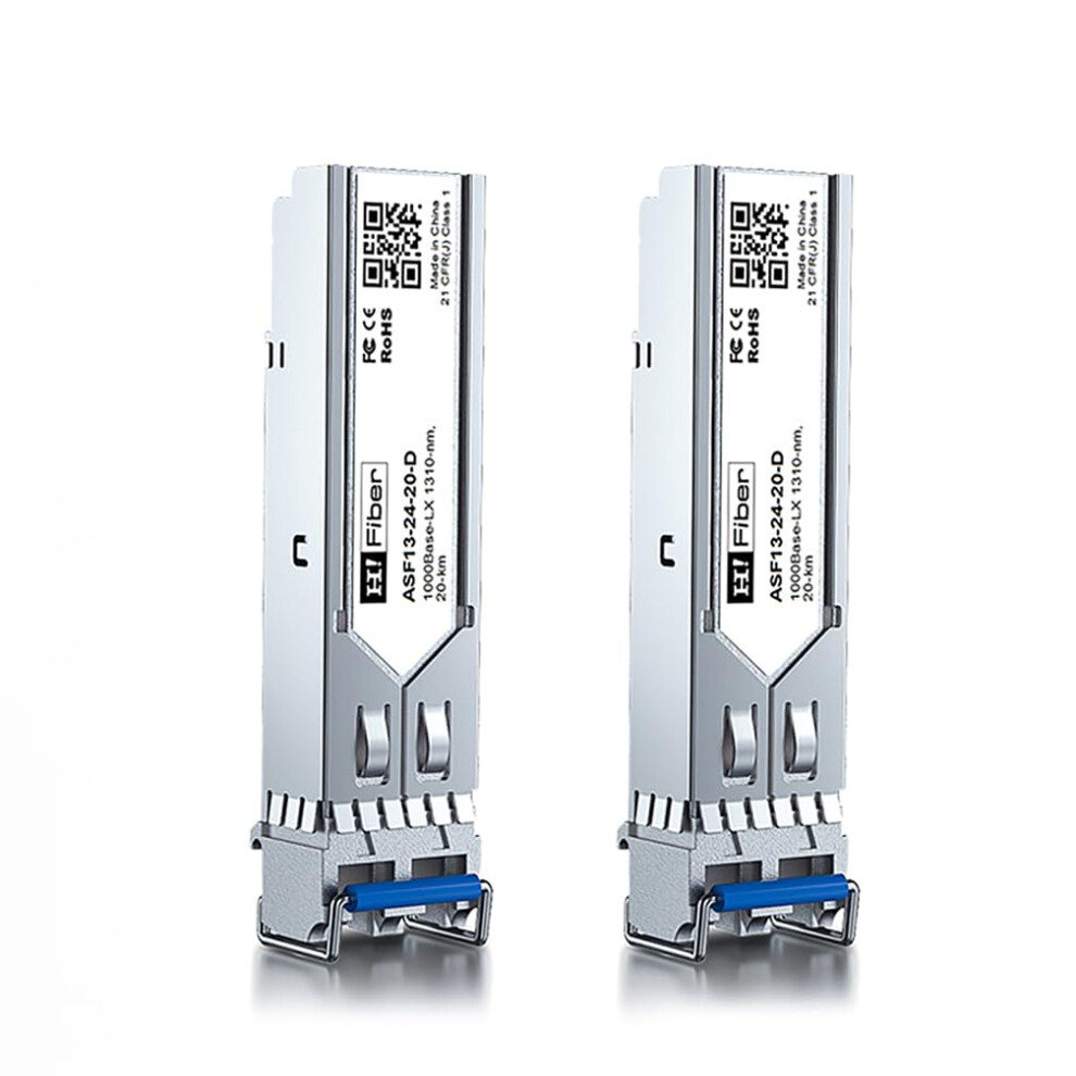 2 Pack, 1000Base-Lx Sfp Transceiver, Sfp To Lc, 1.25G Singlemode Module Compatible With Cisco Glc-Lh-Sm/Glc-Lh-Smd, Ma-Sfp-1Gb-Lx20, Ubiquiti Unifi 5051222455968