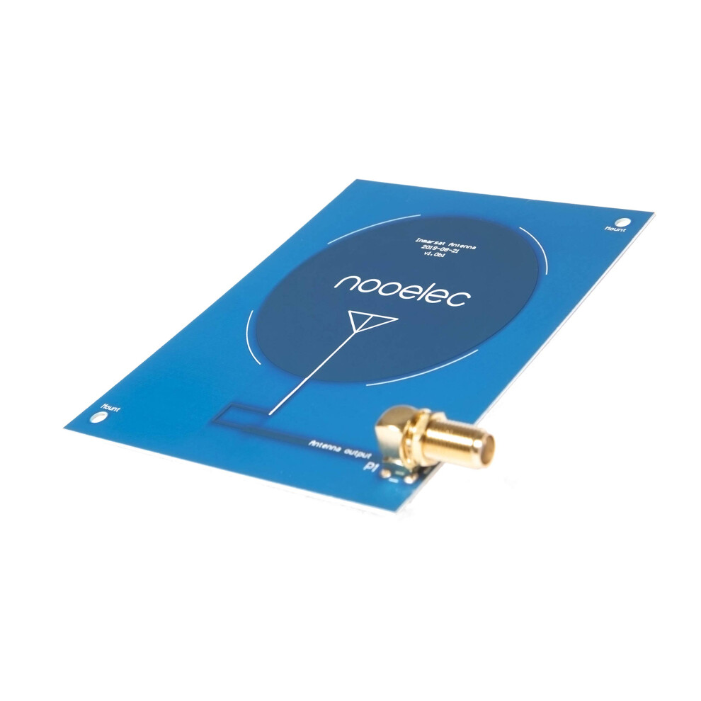 Nooelec Inmarsat Patch Antenna - High Gain (3.5Dbi) 1550Mhz Pcb Antenna With Sma Connector For Aero & Std-C Satellite Reception Applications. Designed 5051222453513