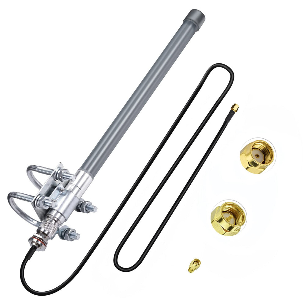 Bingfu 868 Mhz Lora Antenna Aerial Outdoor 3Dbi Fiberglass Lorawan Antenna N-Male For Helium Hotspot Miner Rak Hnt Bobcat + 1M N-Female To Rpsma-Male 5051222453889