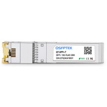 QSFPTEK Newest 10GBASE-T SFP+ RJ45 Transceiver up to 30 m, 10G SFP+ to RJ45 Module Copper Mini-GBIC with Realtek Chip for Cisco SFP-10G-T-S, Ubiquiti