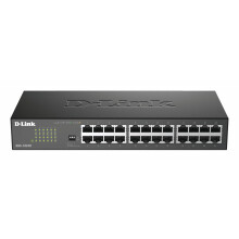 D-Link DGS-1024D/B 24?Port Gigabit Unmanaged Desktop Switch, Hub, Internet Splitter, Metal, Fanless, Plug and Play - UK Model black DGS-1024D/B