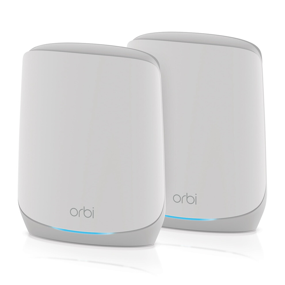 Netgear Orbi Tri-Band Wifi 6 Mesh Network System (Rbk762s) ? Router + 1 Satellite Extender, Security Features, Up To 5.4 Gbps, Covers Up To 4,000 Sq.