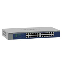 NETGEAR 24-Port Gigabit Ethernet Unmanaged Network Switch (GS524) ? Desktop, Wall or Rack Mount, and Limited Lifetime Protection