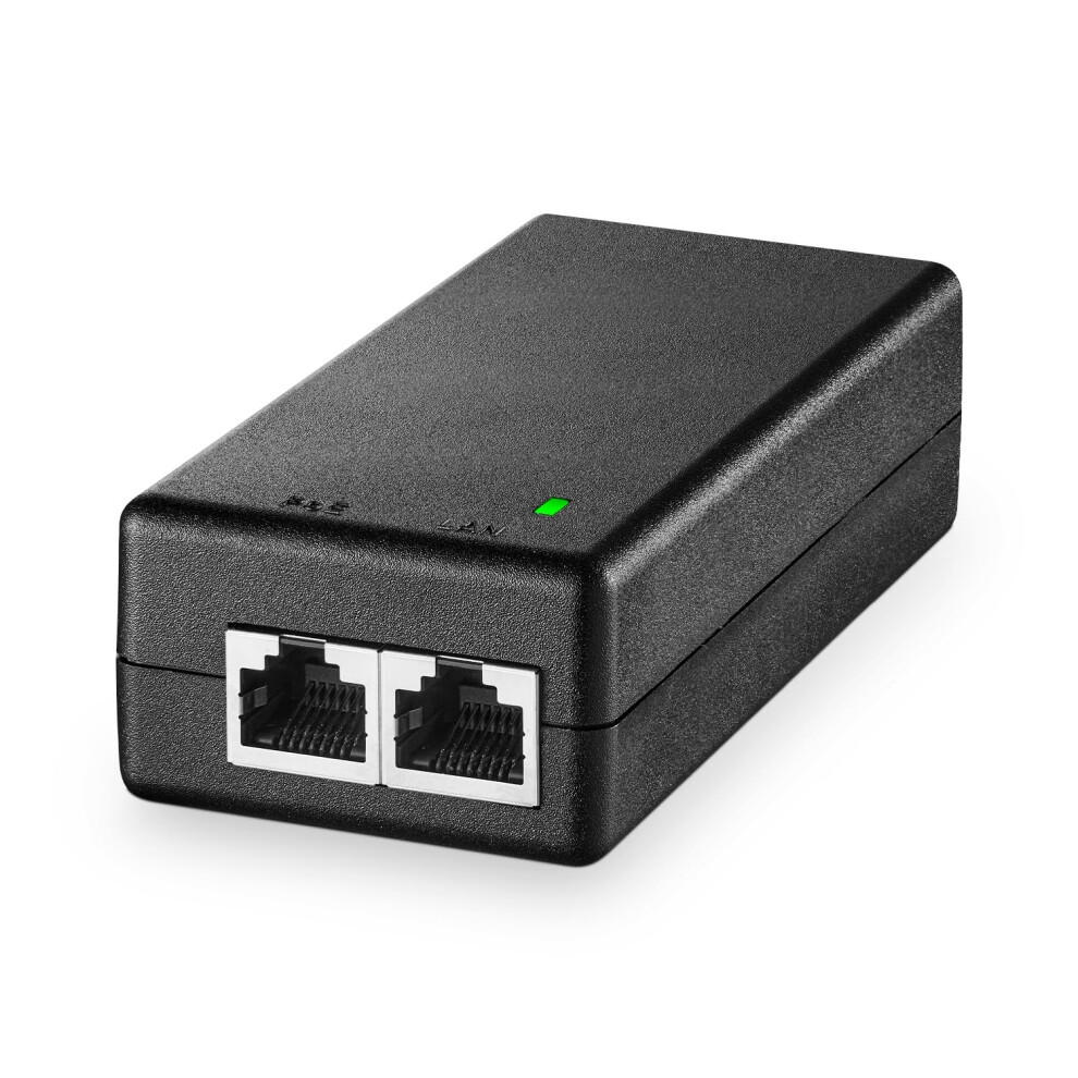 Yulinca 2.5 Gigabit Poe+ Injector, 802.3Af/At Power Over Ethernet Poe Adapter, 100/1000/2500Mbps, Non-Poe To Poe Adapter, Plug & Play, Distance Up To 5051222458983